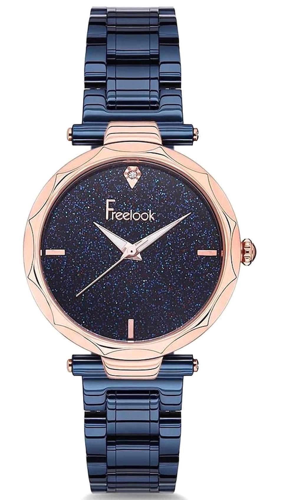 Freelook F.7.1045.06 38 mm Lacivert Çelik Kordon Analog Kadın Kol Saati