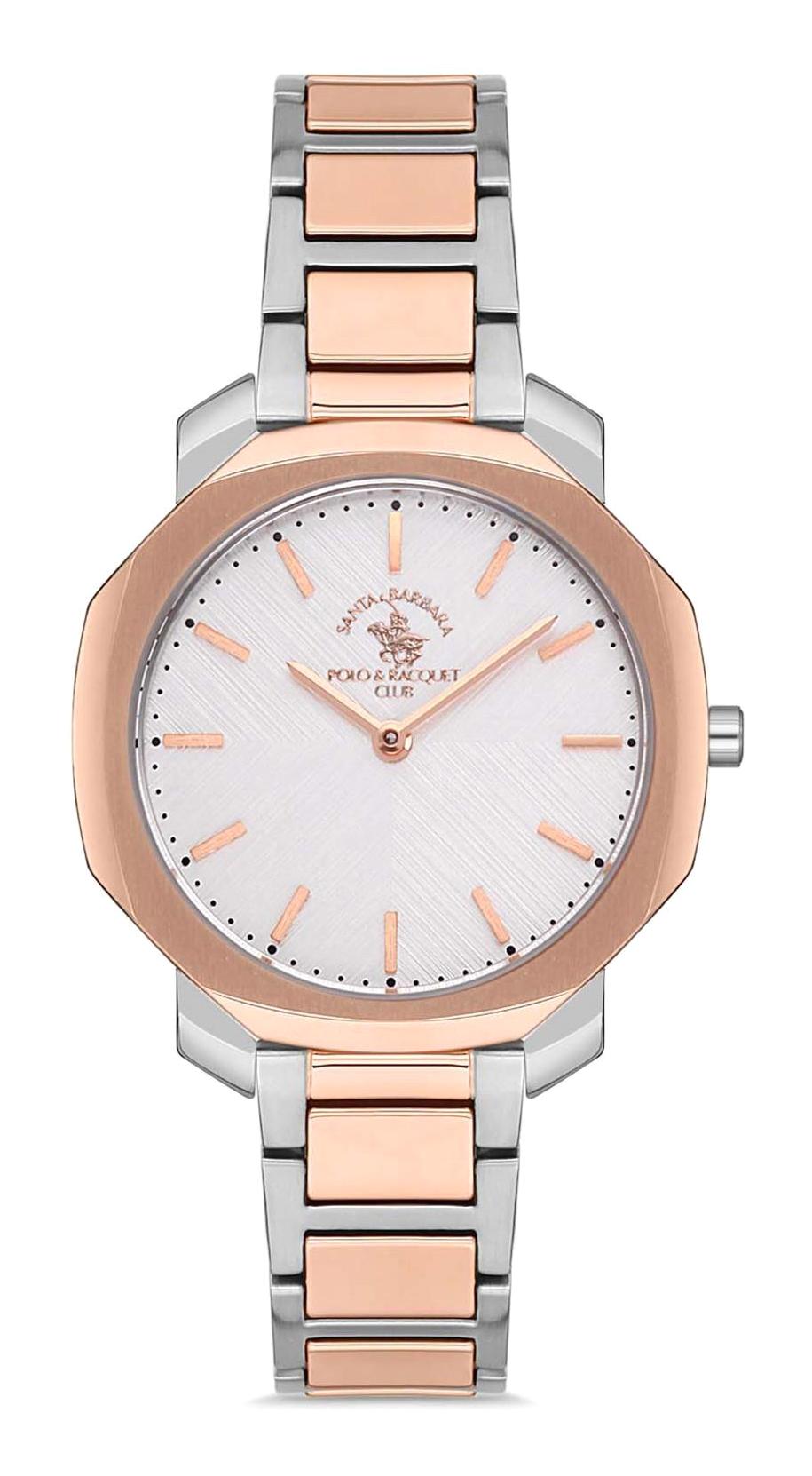 Santa Barbara Polo & Racquet Club SB.1.10207.2 31-35 mm Gri-Rose Gold Çelik Kordon Analog Kadın Kol Saati