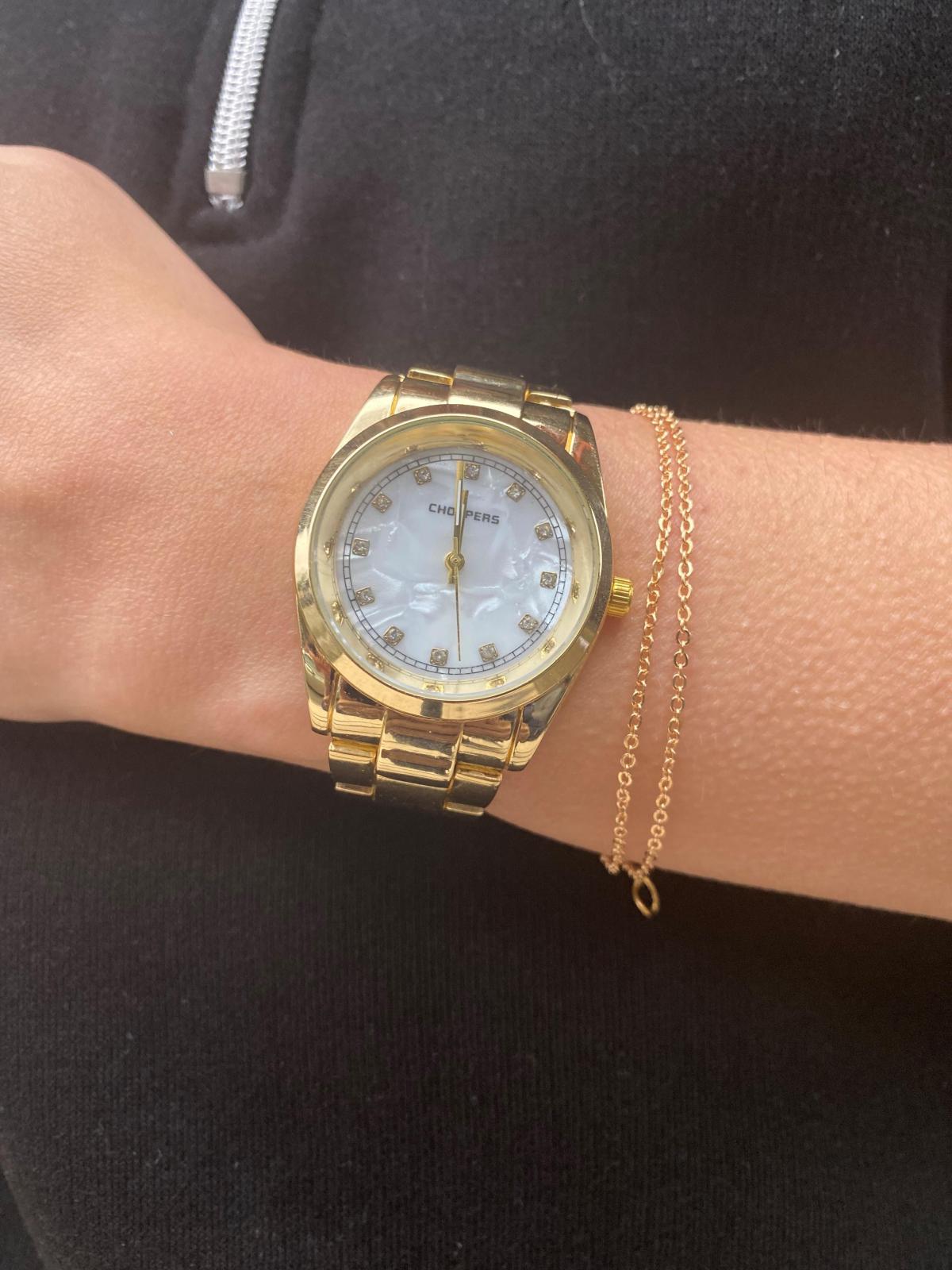 Choppers HBG17043A 39 mm Altın Metal Kordon Analog Kadın Kol Saati