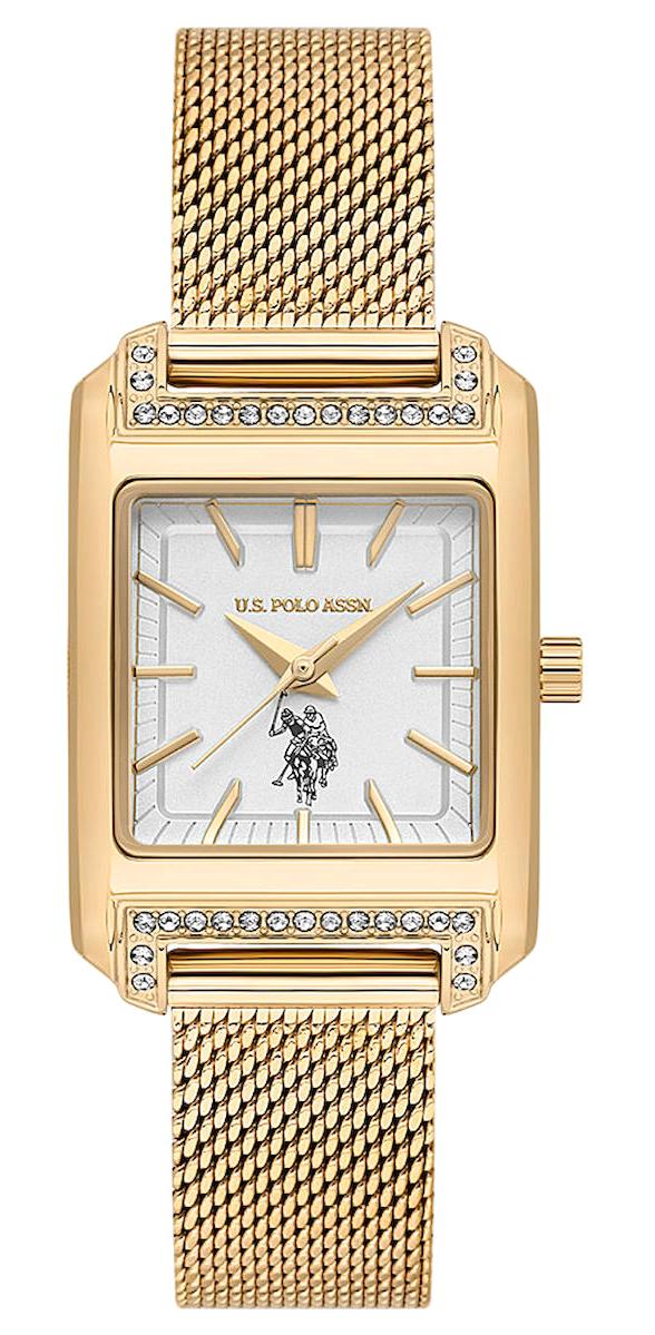 U.S. Polo Assn USPA2073-03 36 mm Altın Çelik-Hasır Kordon Analog Kadın Kol Saati