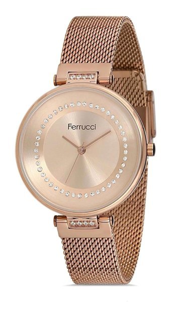 Ferrucci 35 mm Rose Gold Çelik Kordon Analog Kadın Kol Saati