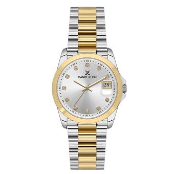 Daniel Klein DK.1.13830.5 Takvimli 35 mm Altın-Gri Çelik Kordon Analog Kadın Kol Saati