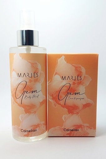 MARJES Akik Doğal Taşlı Gem İkili Kadın Parfüm Seti EDP