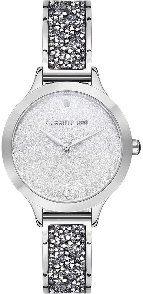 Cerruti 1881 CRM27104 32 mm Gri Çelik Kordon Analog Kadın Kol Saati