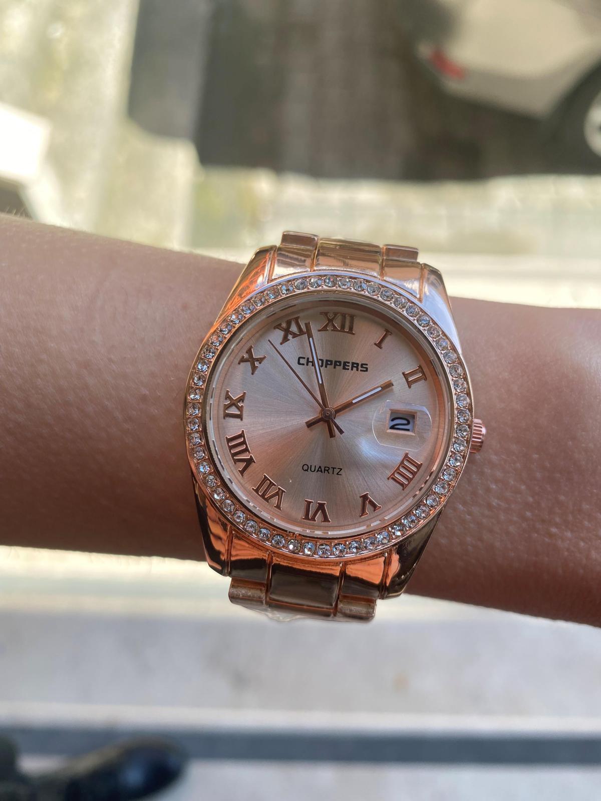 Choppers HBG17046C Takvimli 36 mm Rose Gold Metal Kordon Analog Kadın Kol Saati