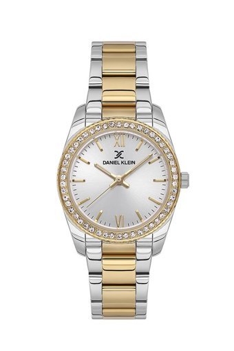 Daniel Klein DK.1.13767-6 30 mm Altın-Gri Metal Kordon Analog Kadın Kol Saati