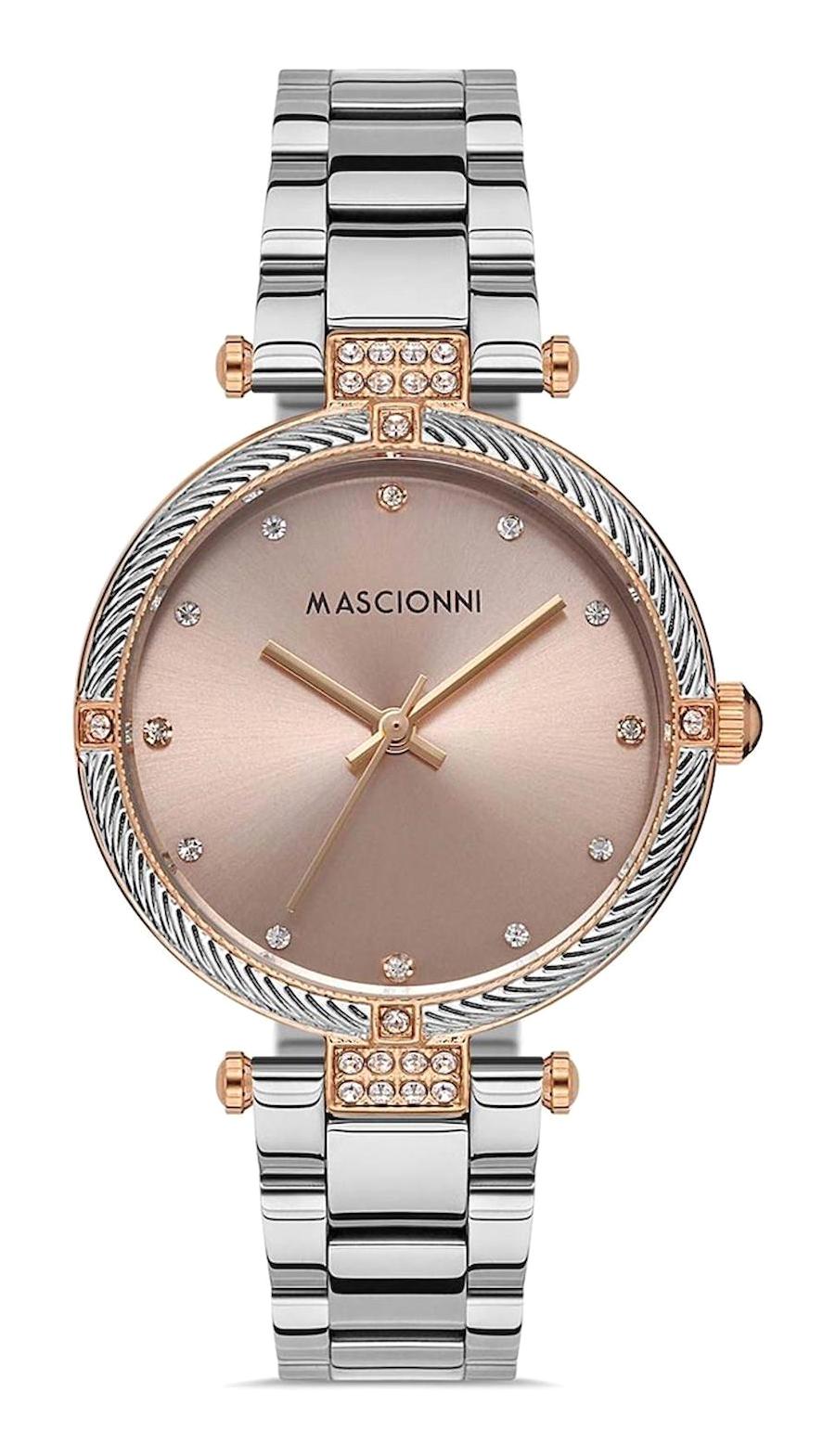 Mascionni M.1.1994A.07 38 mm Gri Çelik Kordon Analog Kadın Kol Saati