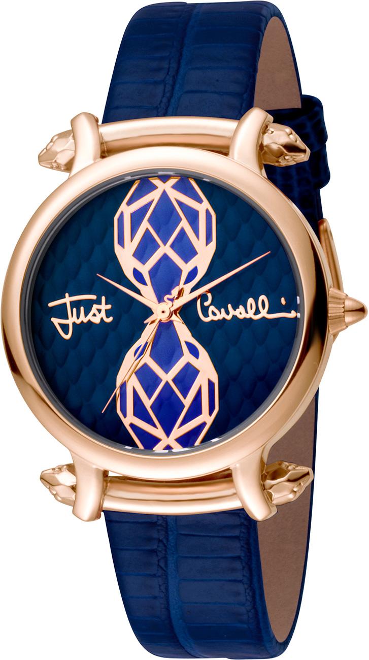 Just Cavalli JC1L061L0035 34 mm Mavi Deri Kordon Analog Kadın Kol Saati