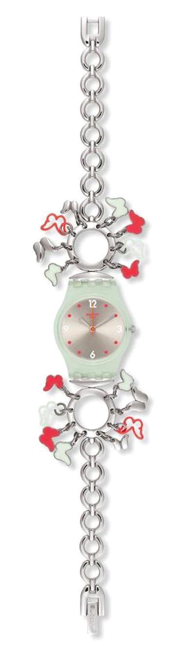 Swatch LG124G 25 mm Çok Renkli Metal Kordon Analog Kadın Kol Saati