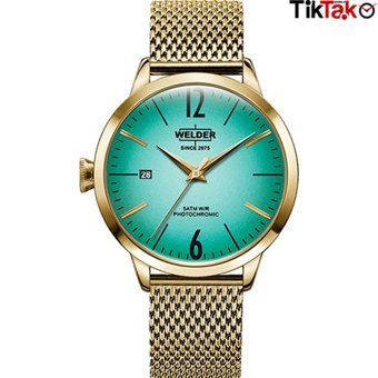 Welder Watch WRC624 Takvimli 38 mm Altın Çelik Kordon Analog Kadın Kol Saati