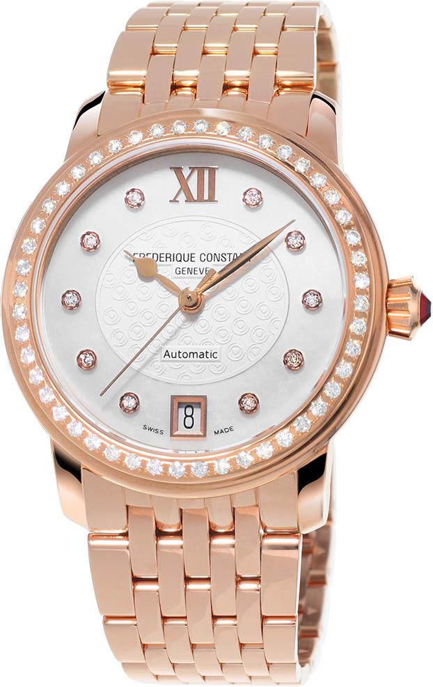 Frederique Constant FC303WHF2PD4B3 34 mm Rose Gold Çelik Kordon Analog Kadın Kol Saati