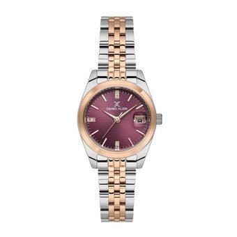 Daniel Klein DKE.1.10718-8 Takvimli 28 mm Gri-Rose Gold Çelik Kordon Analog Kadın Kol Saati