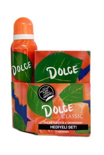 Dolce Classic 5 Parça Kadın Parfüm Deodorant Seti EDT 100 ml + Deodorant 150 ml + Pur Blanca Losyon + Kalem
