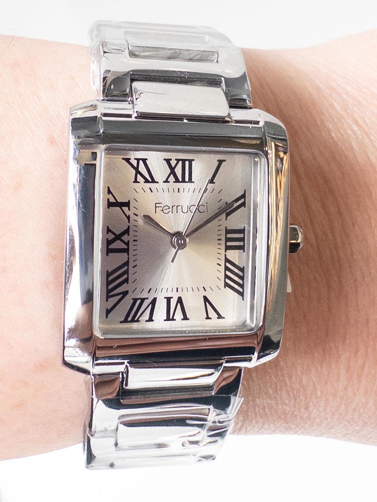 Ferrucci 31 mm Gri Çelik Kordon Analog Kadın Kol Saati
