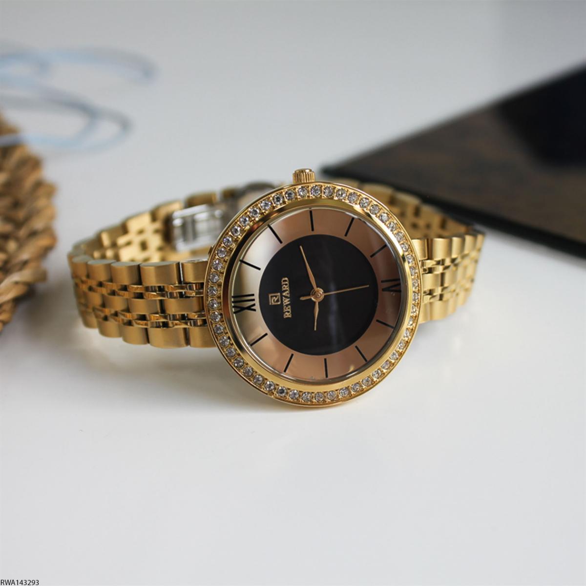 Reward RWA143293 35 mm Altın Çelik Kordon Analog Kadın Kol Saati
