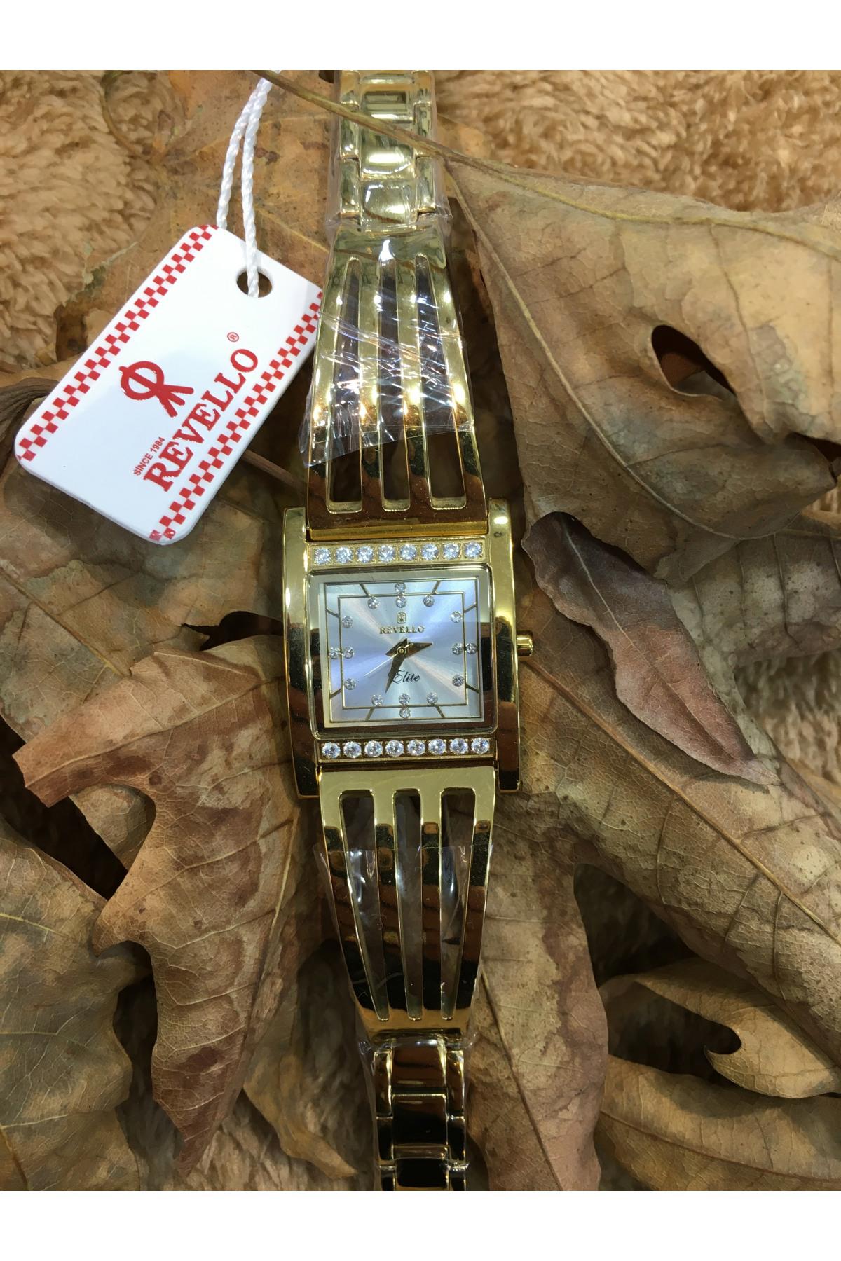 Revello 40 mm Altın Çelik Kordon Analog Kadın Kol Saati