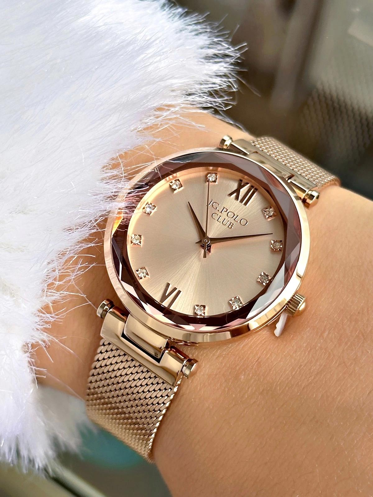 Jg. Polo Club JPC.0723.2392.3 38 mm Rose Gold Çelik Kordon Analog Kadın Kol Saati