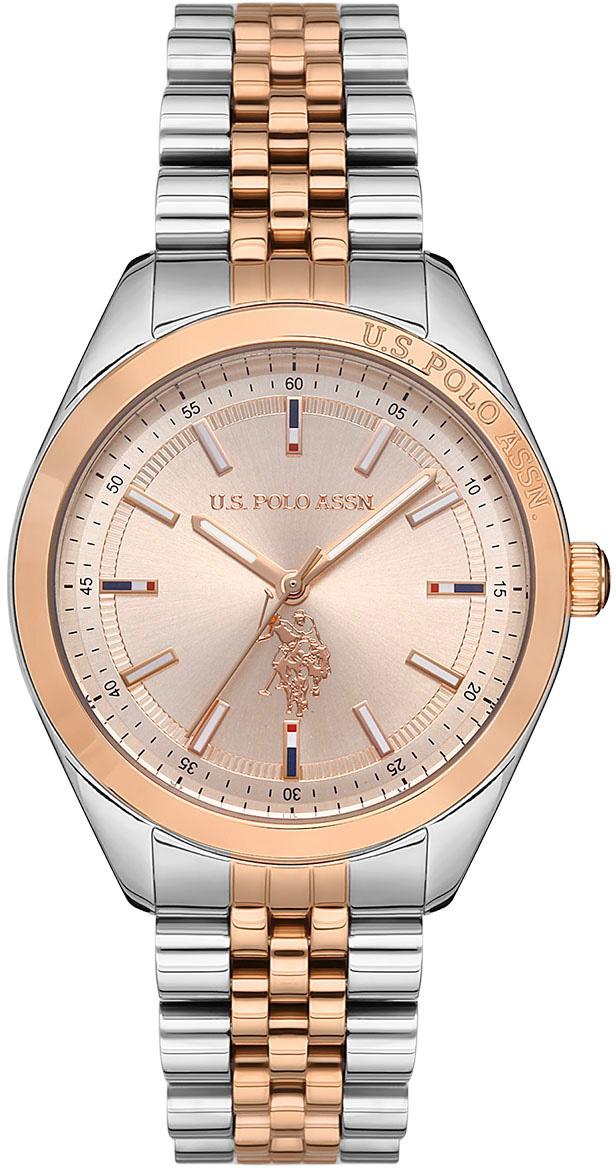 U.S. Polo Assn USPA2041-08 37 mm Gri-Rose Gold Çelik Kordon Analog Kadın Kol Saati