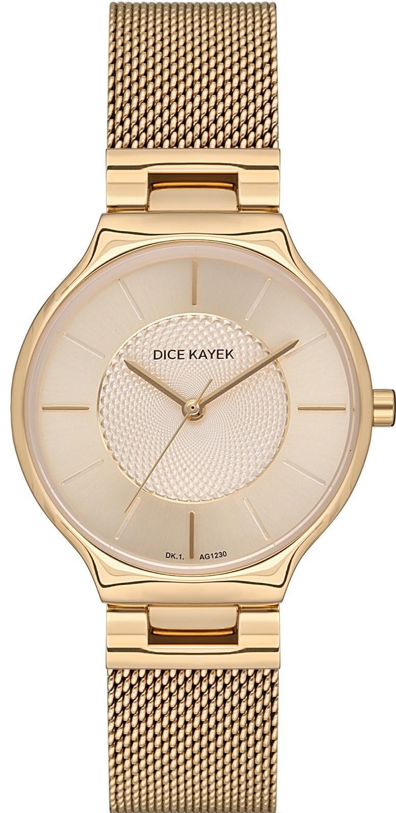 Dice Kayek DK.1.AG1230.04 40 mm Altın Çelik Kordon Analog Kadın Kol Saati