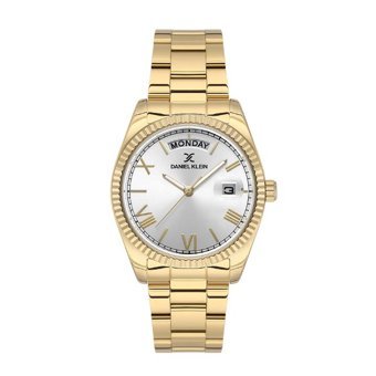 Daniel Klein DK.1.13764-3 Takvimli 34 mm Altın Çelik Kordon Analog Kadın Kol Saati
