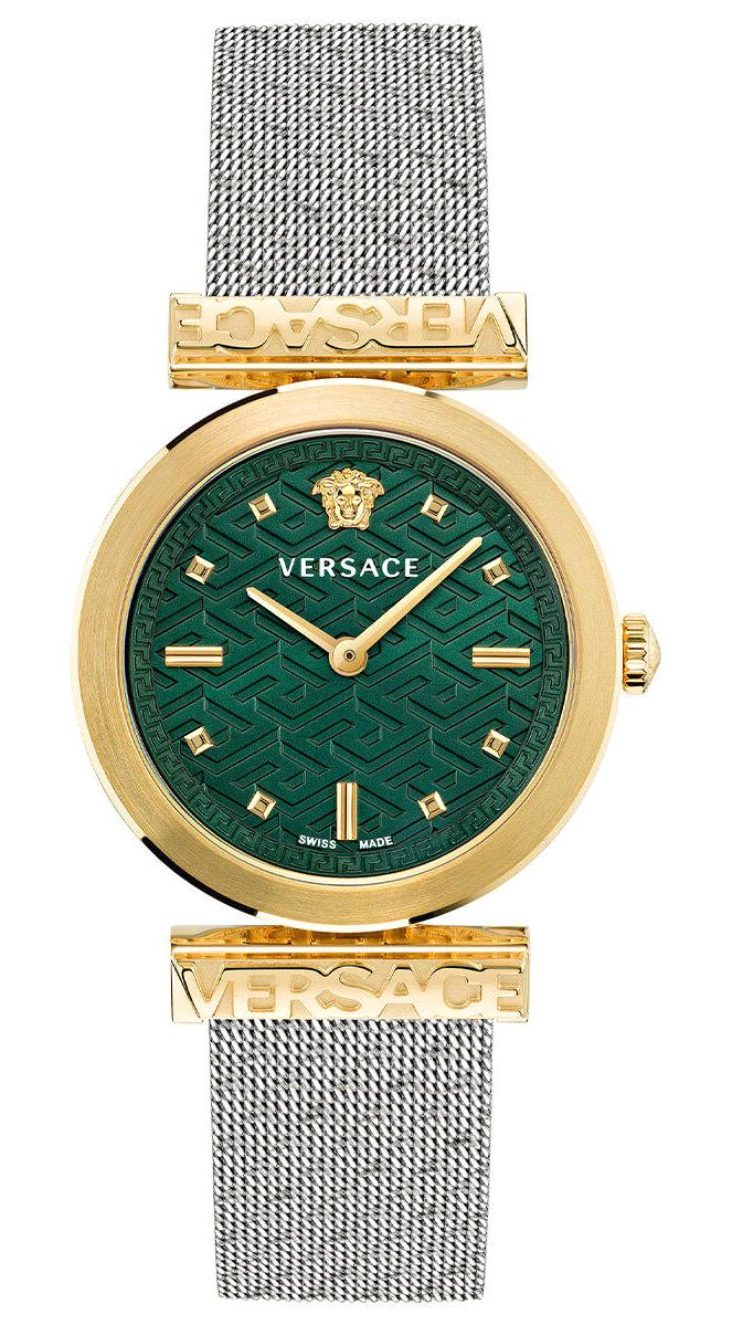 Versace VRSCVE6J00623 34 mm Gri Çelik Kordon Analog Kadın Kol Saati