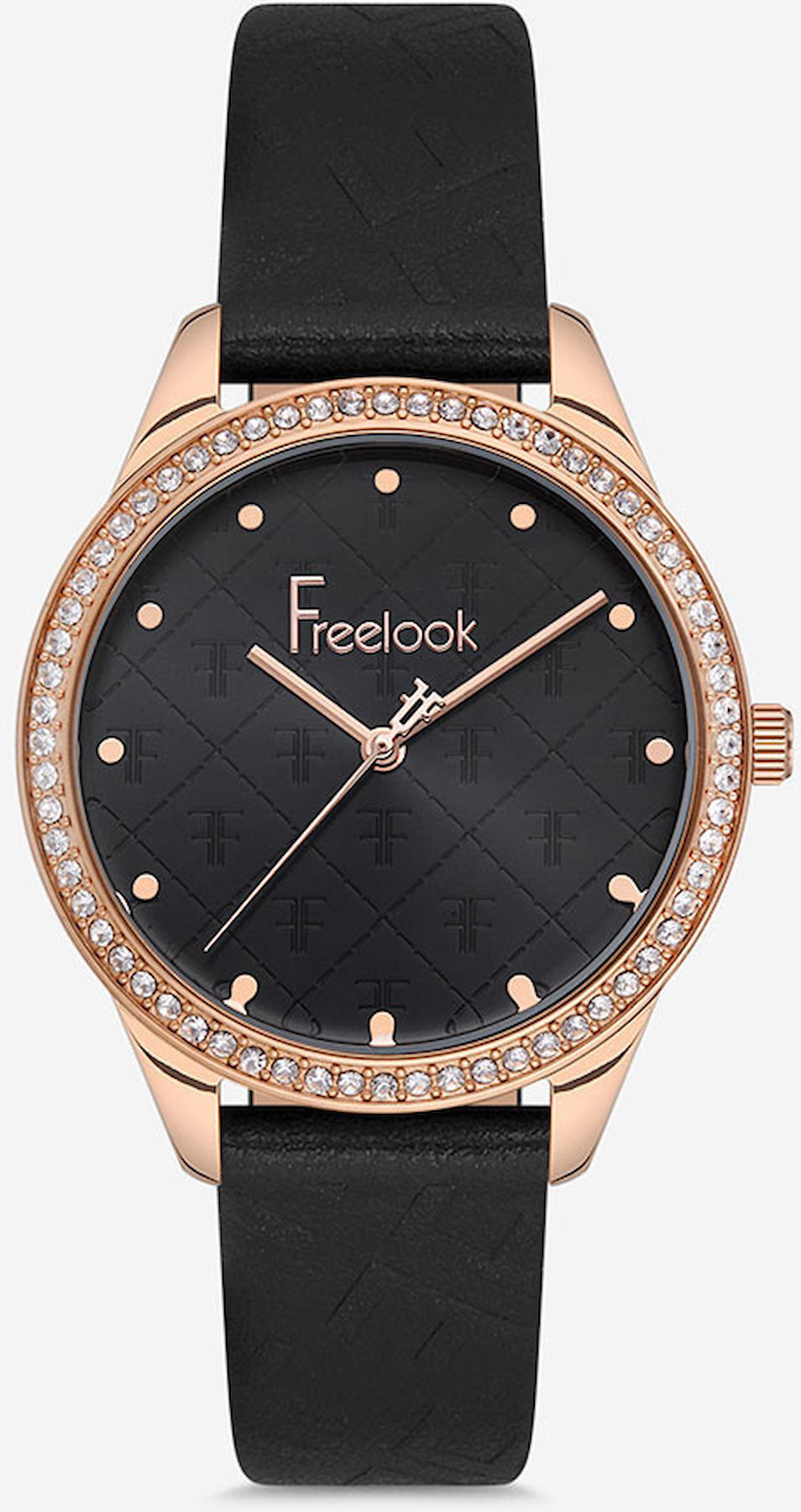 Freelook FL.1.10093.1 38 mm Siyah Deri Kordon Analog Kadın Kol Saati