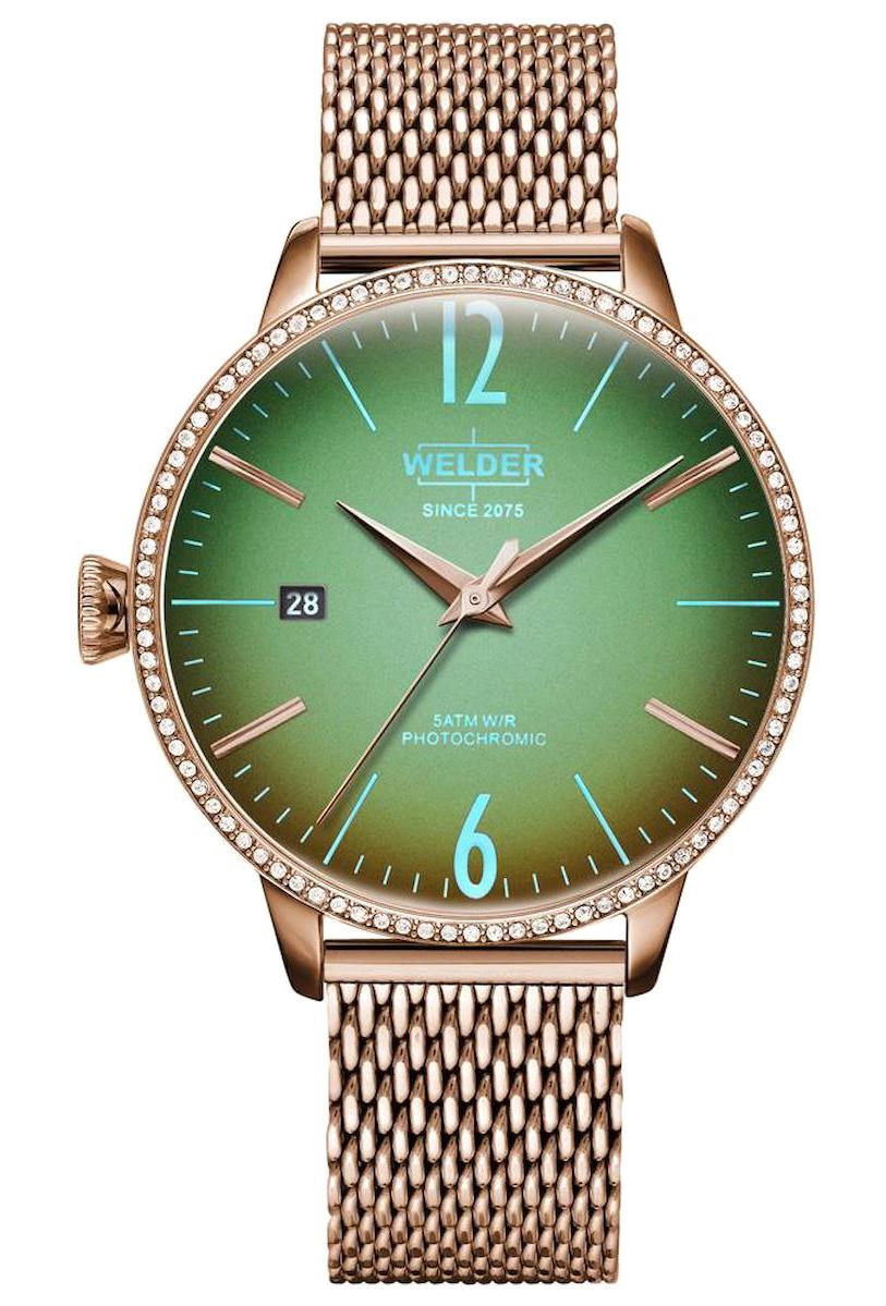 Welder Watch Takvimli 38 mm Rose Gold Çelik Kordon Analog Kadın Kol Saati