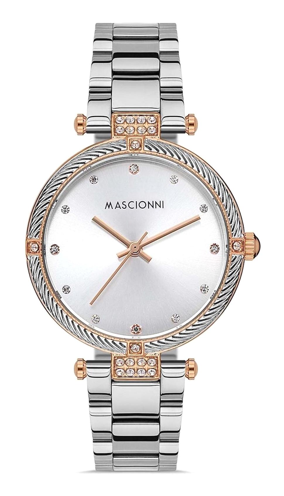 Mascionni M.1.1994A.03 38 mm Gri Çelik Kordon Analog Kadın Kol Saati