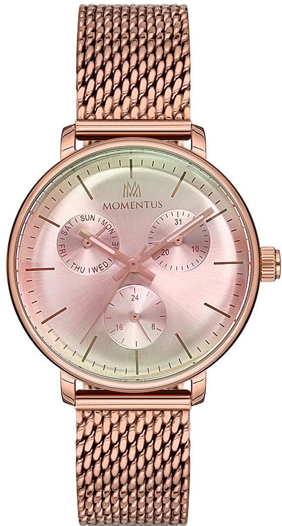 Momentus CW292R-02SR Takvimli 35 mm Rose Gold Hasır Kordon Analog Kadın Kol Saati