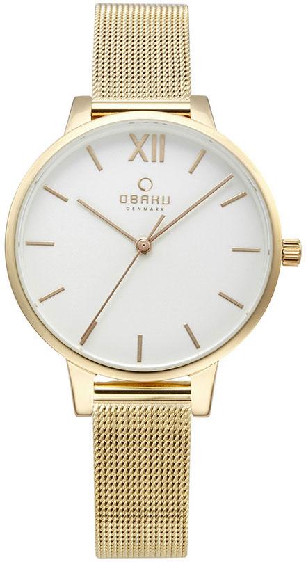 Obaku Denmark V209LXGIMG 34 mm Altın Çelik Kordon Analog Kadın Kol Saati