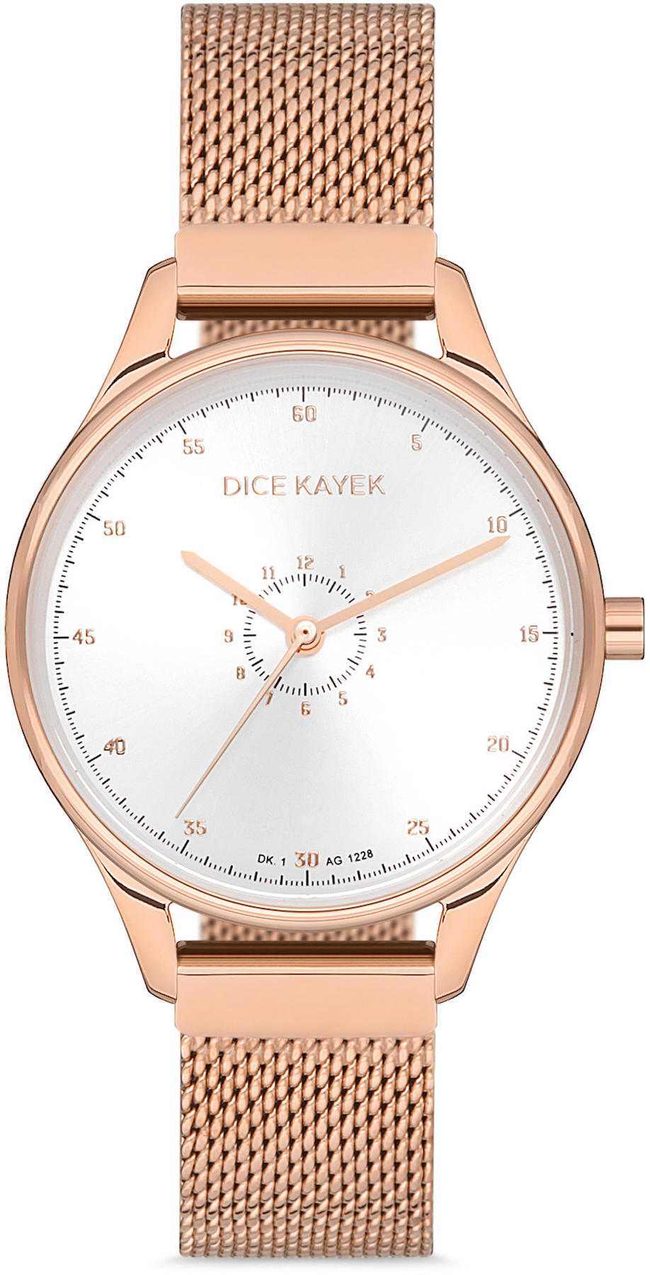 Dice Kayek DK.1.AG1228.01 28 mm Rose Gold Metal Kordon Analog Kadın Kol Saati