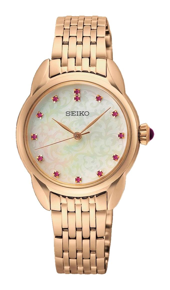 Seiko SUR564P 28 mm Rose Gold Çelik Kordon Analog Kadın Kol Saati