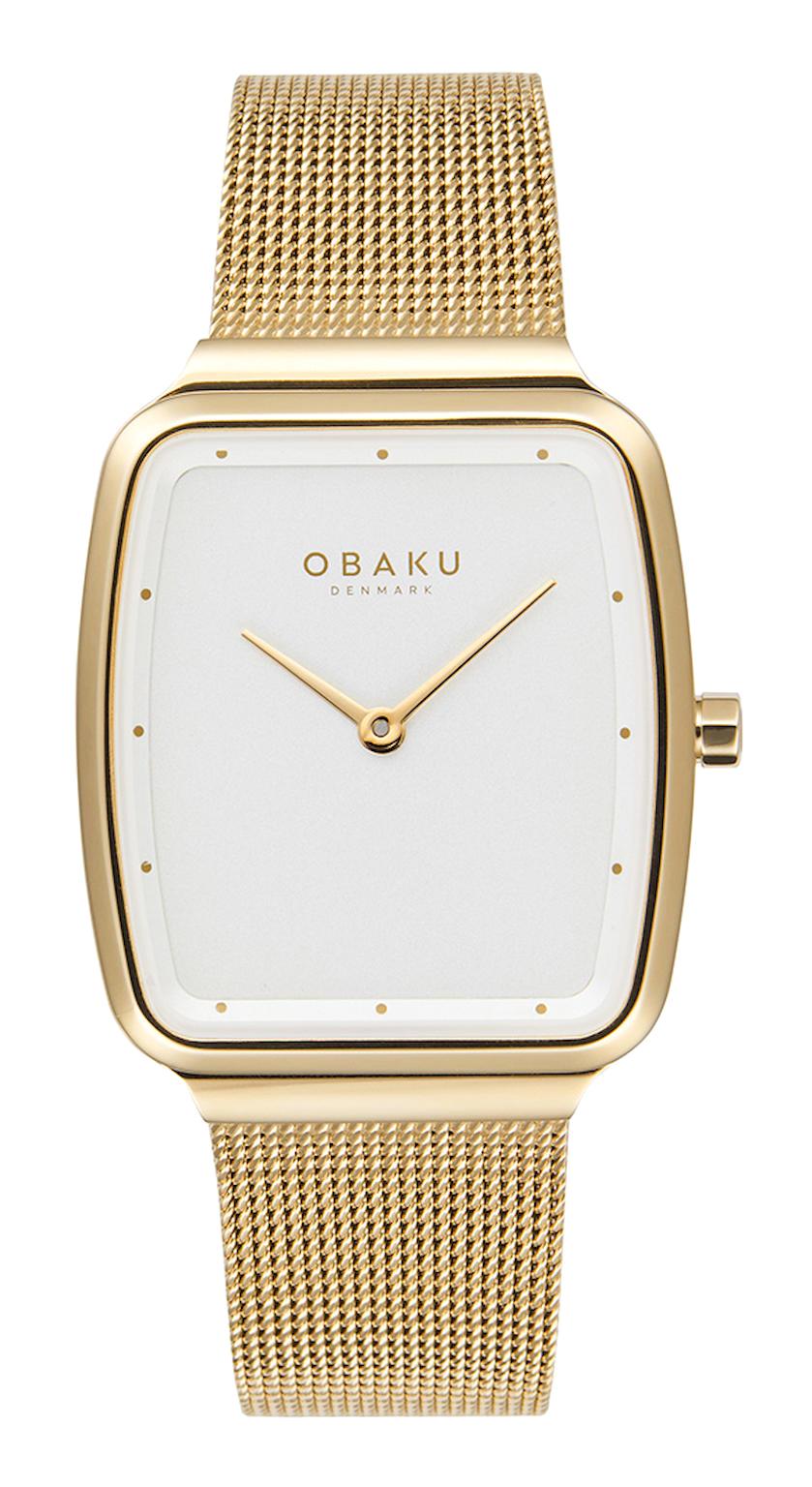 Obaku Denmark V267LXGIMG 27 mm Altın Hasır Kordon Analog Kadın Kol Saati