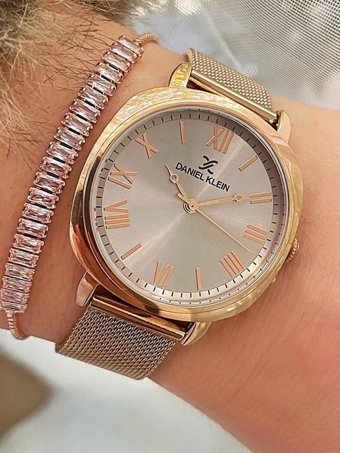 Daniel Klein 36 mm Altın Hasır Kordon Analog Kadın Kol Saati