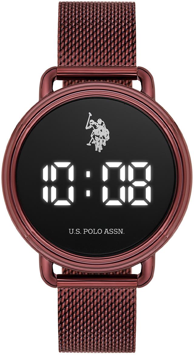 U.S. Polo Assn USPA2051-05 38 mm Vişne Çürüğü Çelik Kordon Dijital Kadın Kol Saati