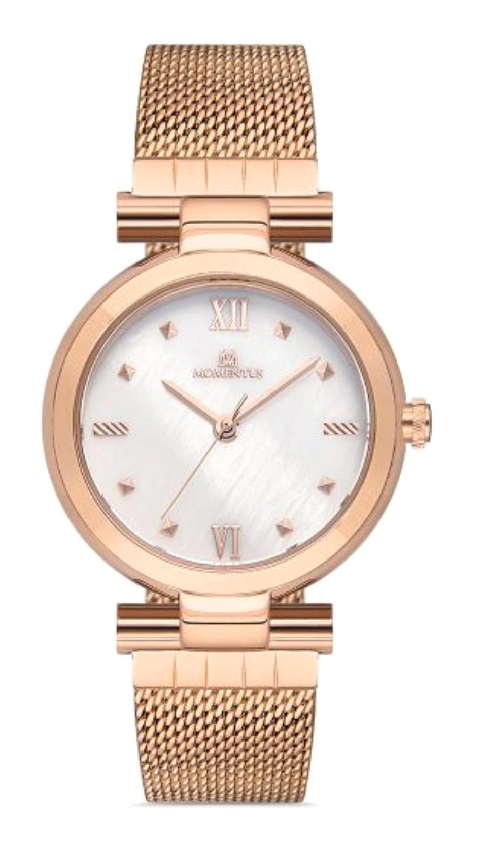 Momentus CS242R-09SR 32 mm Rose Gold Hasır Kordon Analog Kadın Kol Saati