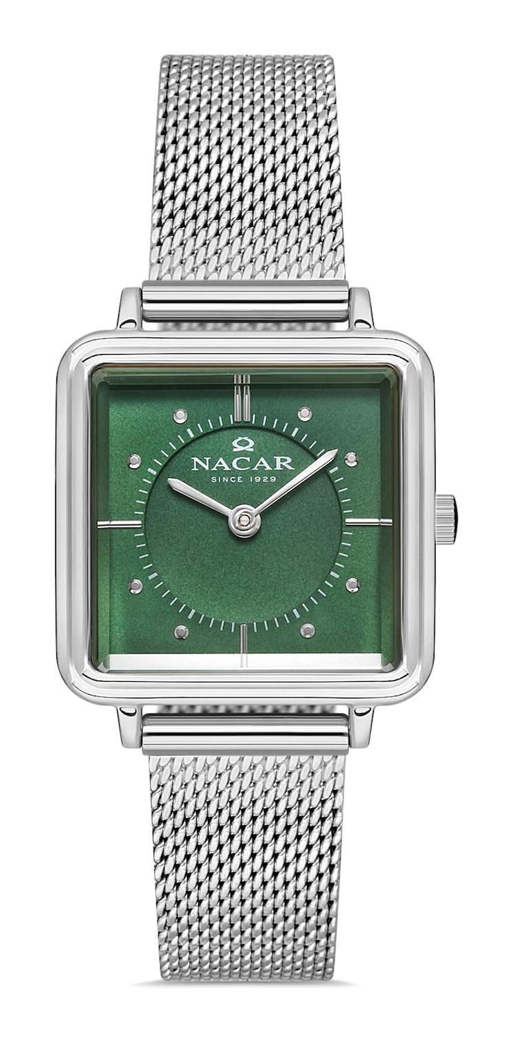 Nacar NC18-391051-ANM 26-32 mm Gri Çelik Kordon Analog Kadın Kol Saati