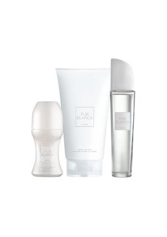 Avon Pur Blanca 3 Parça Kadın Parfüm Deodorant Seti EDT 50 ml + Vücut Losyonu + Roll On