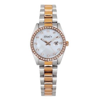 Dial X DX-5084-3 31-35 mm Altın-Gri Metal Kordon Analog Kadın Kol Saati