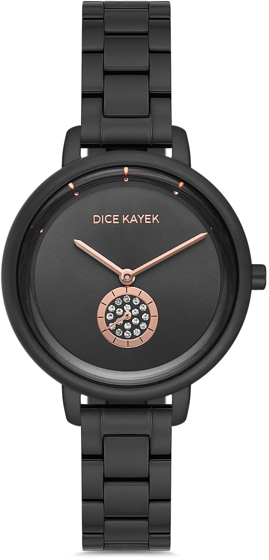 Dice Kayek DK.1.AG1220.09 33 mm Siyah Metal Kordon Analog Kadın Kol Saati