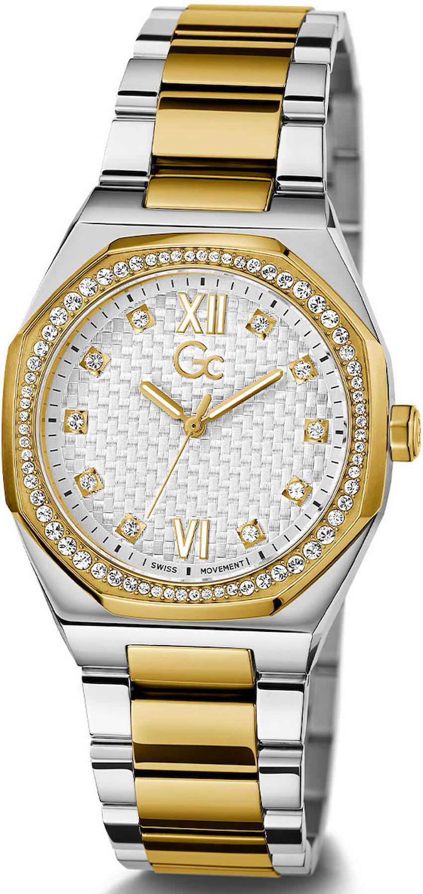 Guess GCZ25002L1MF 34 mm Altın-Gri Çelik Kordon Analog Kadın Kol Saati