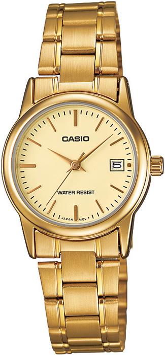 Casio LTP-V002G-9AUDF Takvimli 25 mm Altın Çelik Kordon Analog Kadın Kol Saati