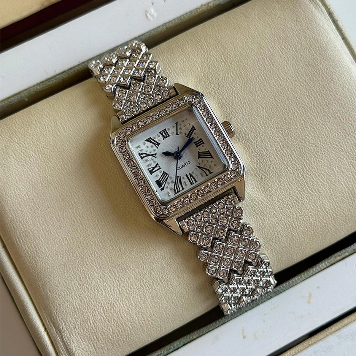 Spectrum 36-40 mm Gri-Rose Gold Metal Kordon Analog Kadın Kol Saati