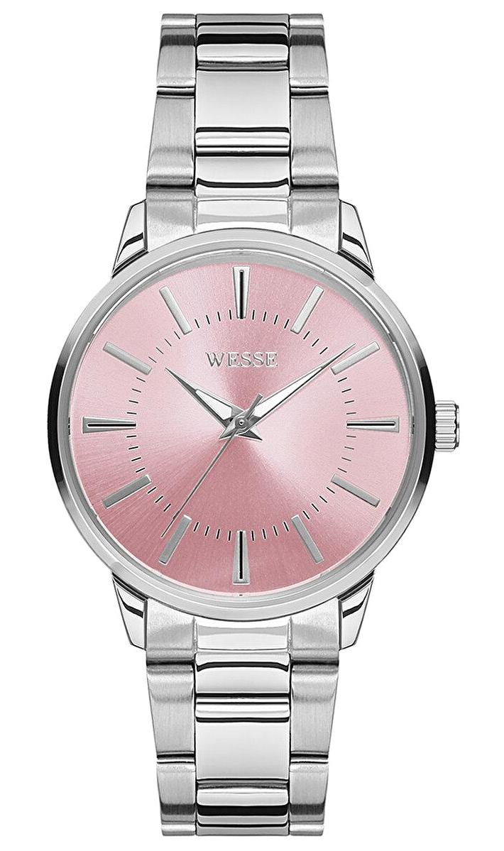 Wesse WWL104405 36 mm Gri Çelik Kordon Analog Kadın Kol Saati