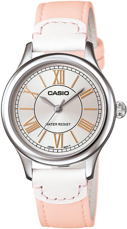 Casio LTP-E113L-4A2 30 mm Pembe Deri Kordon Analog Kadın Kol Saati