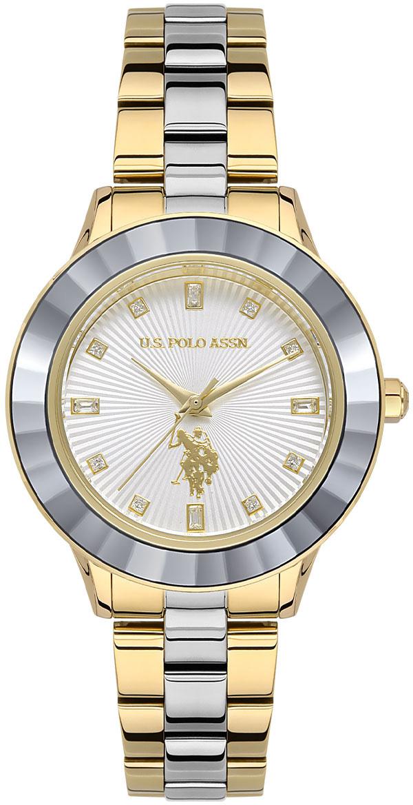 U.S. Polo Assn USPA2044-06 40 mm Altın-Gri Metal Kordon Analog Kadın Kol Saati