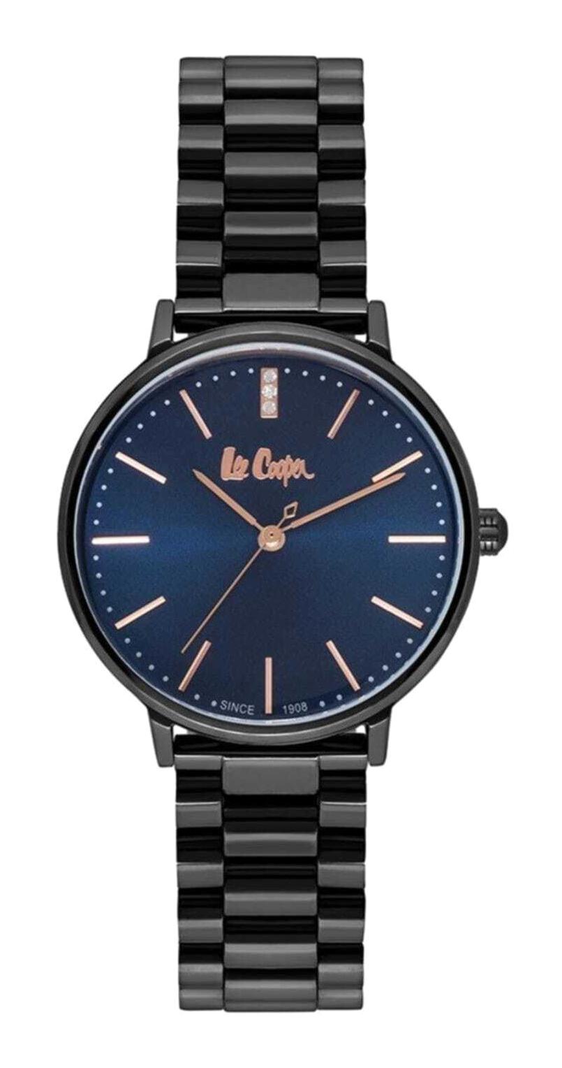 Lee Cooper LC06736.090 40 mm Siyah Çelik Kordon Analog Kadın Kol Saati