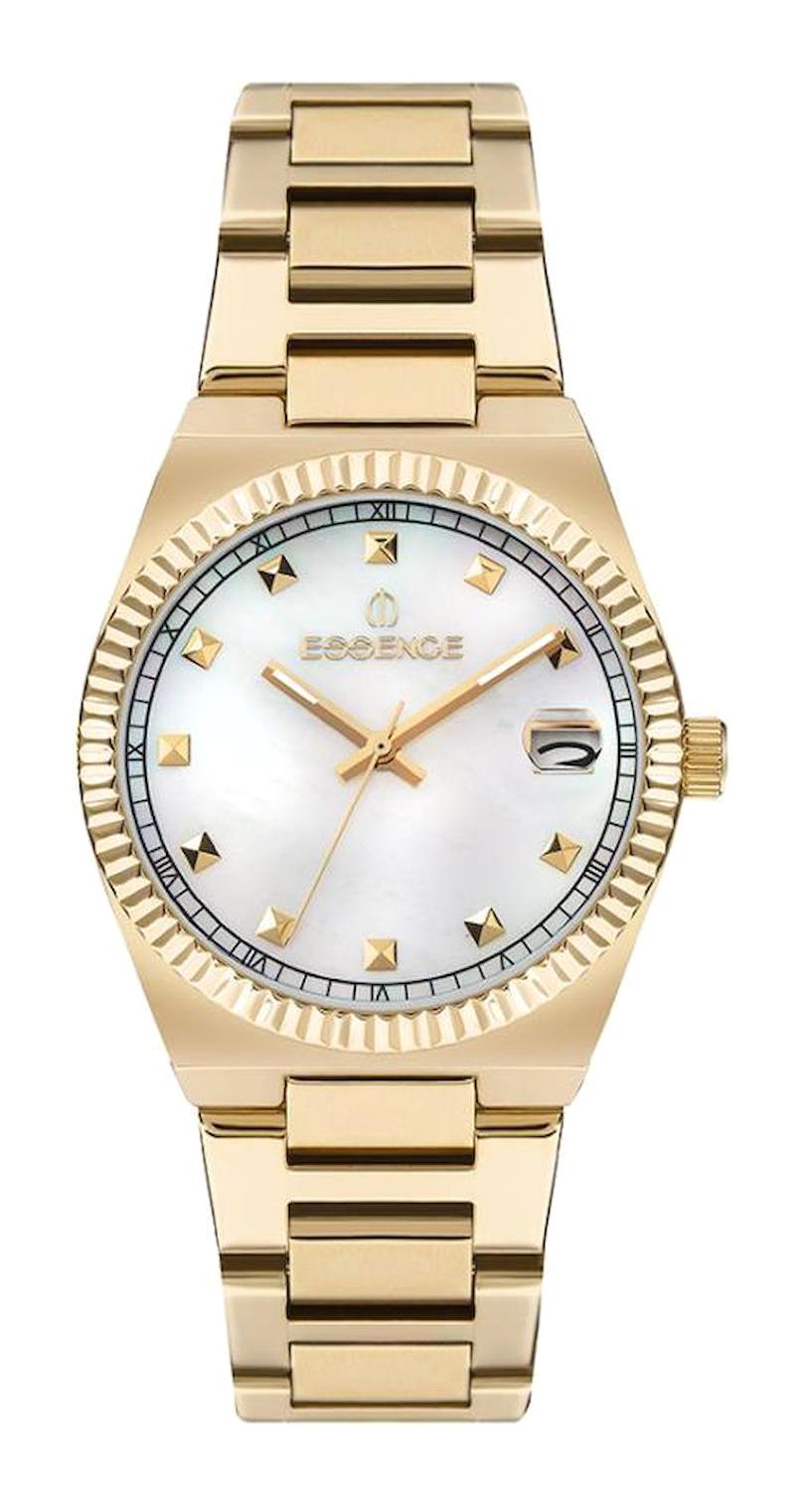 Essence ES6802FE.120 36 mm Altın Çelik Kordon Analog Kadın Kol Saati
