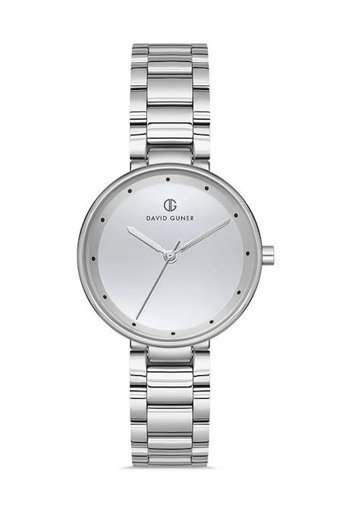 David Guner DG-8138LA-A1 32 mm Gri Çelik Kordon Analog Kadın Kol Saati
