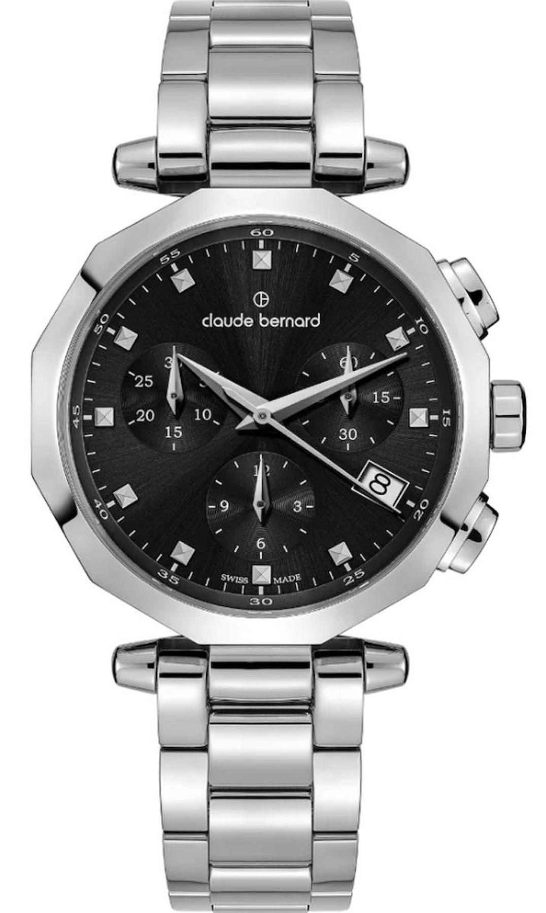 Claude Bernard CB.10251 35 mm Gri Çelik Kordon Analog Kadın Kol Saati